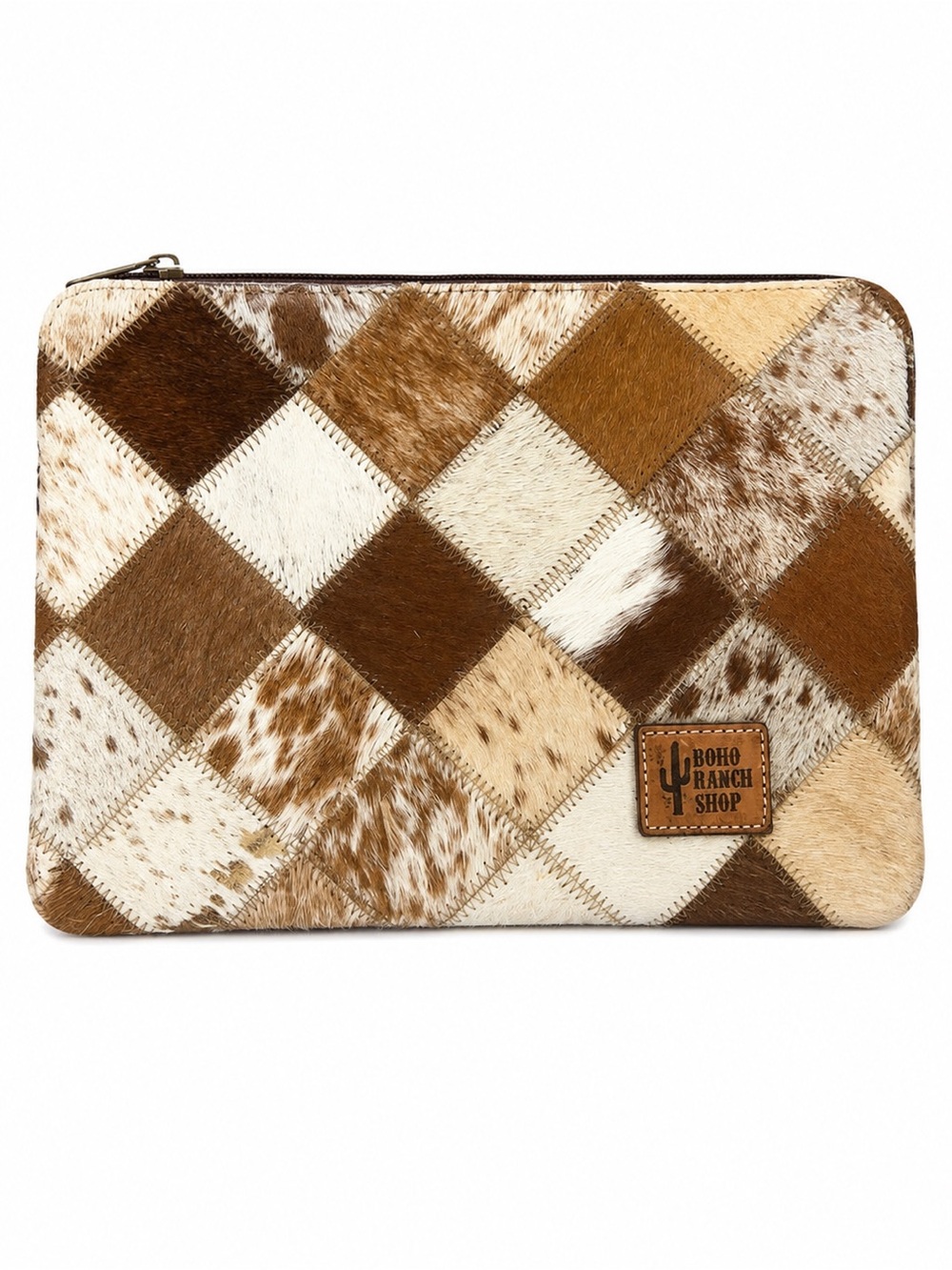 Boho Ranch Shop Genuine Cowhide Laptop Sleeve – 13”